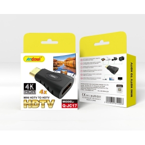MINI -HDMI- MALE- TO -FEMALE- CONVERTOR-IN CONTROL-QATAR