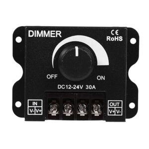 LED DIMMER DC 12-24V 30A PWM DIMMING CONTROLLER