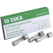5X20 GLASS FUSE SLOW BLOW