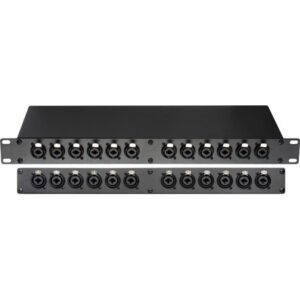 12 PORT XLR PATCH PANEL NEUTRIK