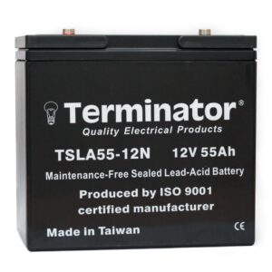 12V 55 AH Lead Acid Rechargable Battery Terminator