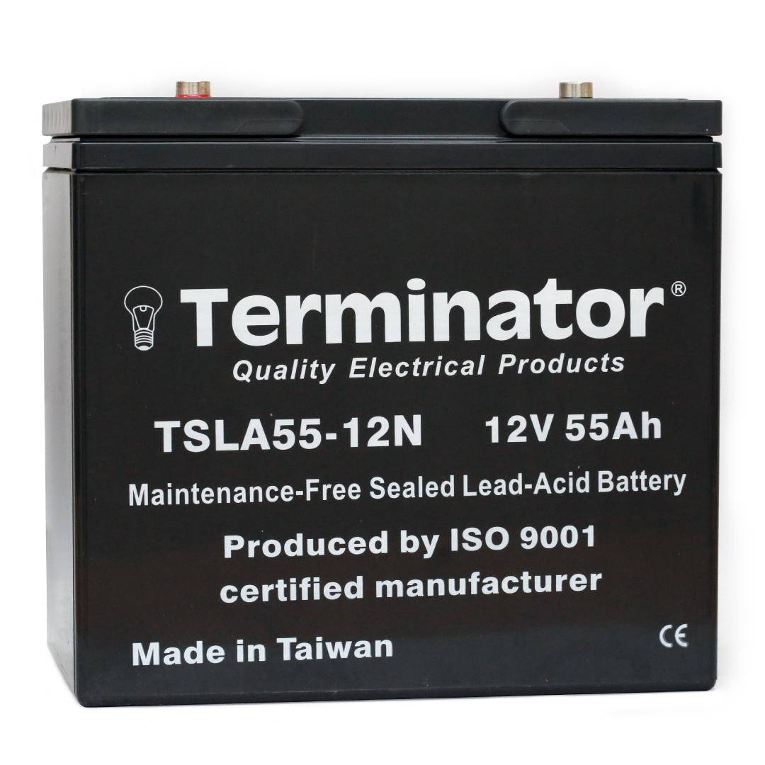 12V 55 AH Lead Acid Rechargable Battery Terminator