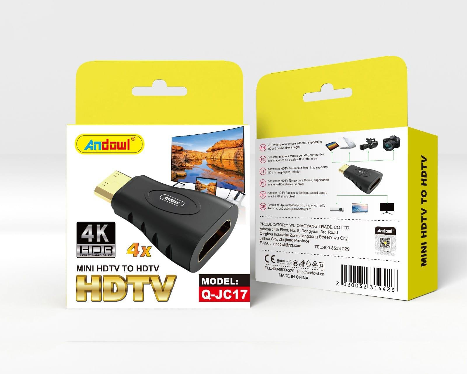 MINI HDMI MALE TO FEMALE CONVERTOR