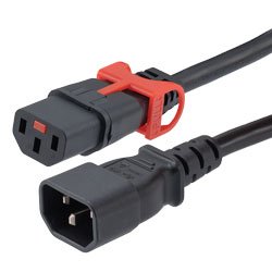 C14 IEC CONNECTOR WITH LOCK CEAC