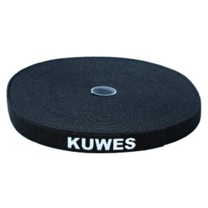 KUWES VELCRO CABLE TIE 25MTR BLACK