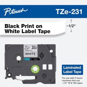 TZE-231 BROTHER CARTRIDGE 12MM