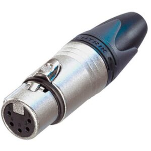 XLR FEMALE PLUG COLOR - 5PIN NEUTRIK